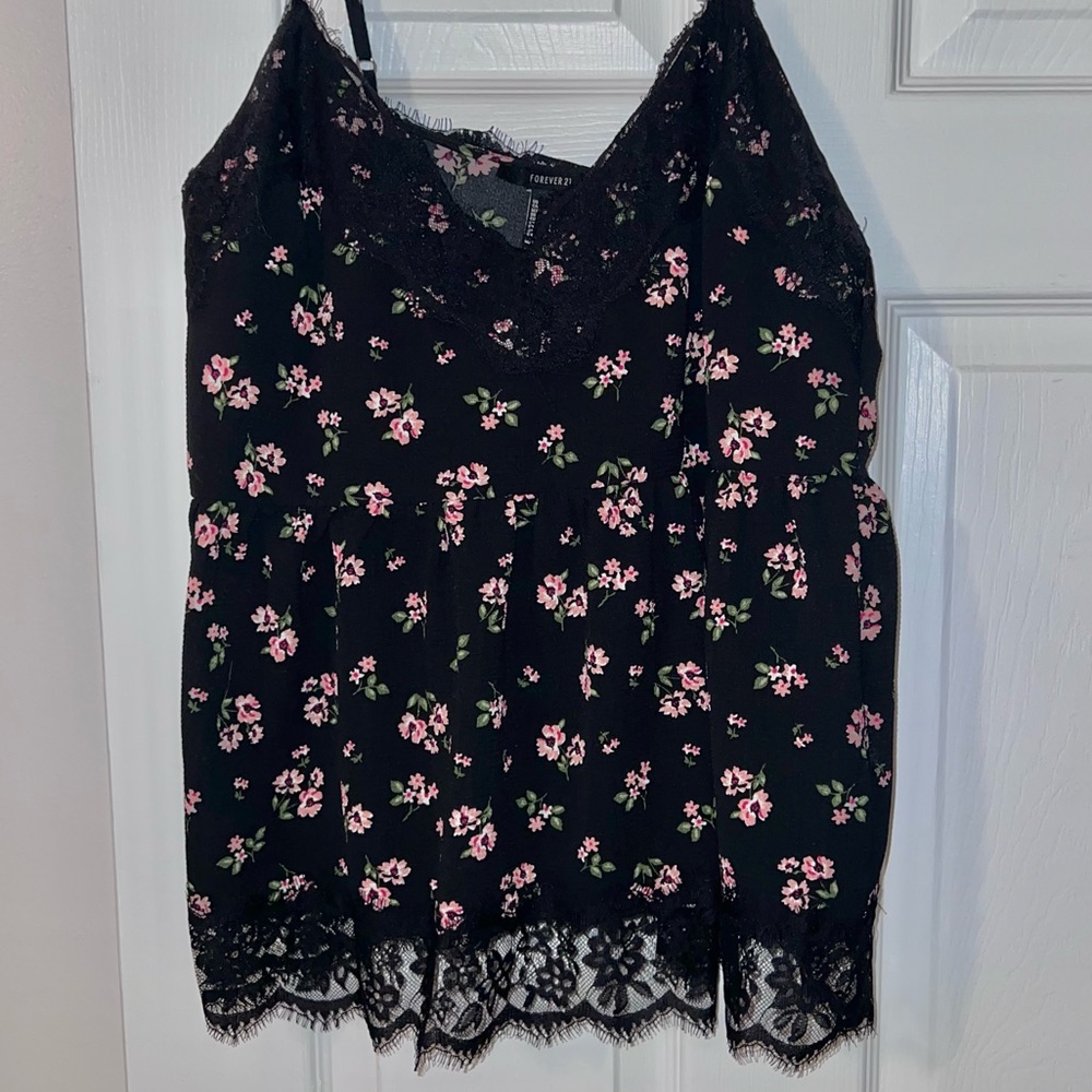 lace trim cami